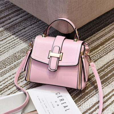 

On the new small bag female contracted Korean Messenger bag retro art shoulder portable summer bucket bag