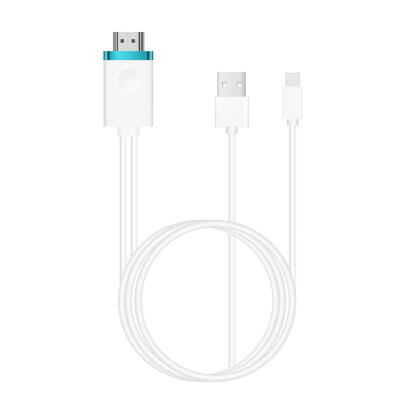 

LD8X MiraScreen 8 Pin HDMI HDTV AV Adapter Digital AV to HDMI 1080P Cable