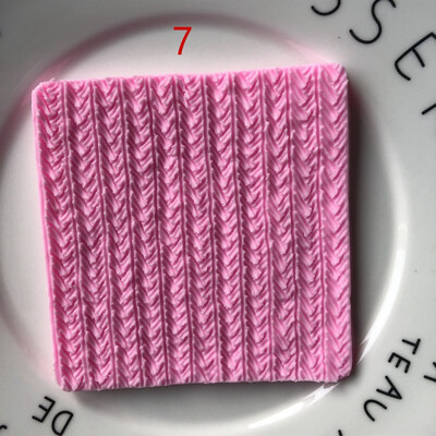 

Sweater Pattern Silicone Fondant Mould Embosser Baking Chocolate Mold Cake Decor