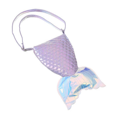 

Cute Fish Tail Pattern Shoulder Handbags Women Leather Small Crossbody Bags