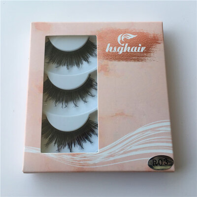 

HUISGHAIR transparent stem simulation human hairlash eyebrow sharpening airy thick&long simulation false eyelashes 14516