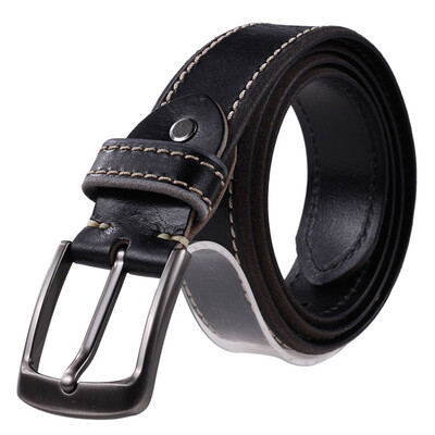 

Hongmioo 2017 Top Cow Genuine Leather Handcrafted Belts For Men Alloy Buckle Vintage Mens Belts Ceinture Homme Free Shipping