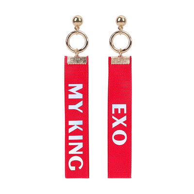 

Kpop Exo Personality Letters Fashion Earrings Girls Long Earrings 3 Colours Optional Hot Gift