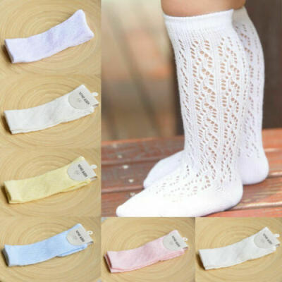 

US Baby Girl Kid Infant Toddler Cotton Knee High Letter Casual Princess Socks