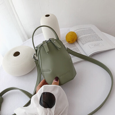 

Advanced foreign gas bag summer mini bag new 2019 simple fashion bucket bag single shoulder oblique satchel bag