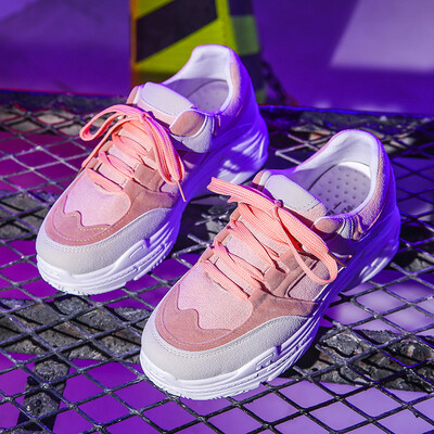 

Daddy sneakers womens spring shoes Korean version of womens shoes hundred with thick bottoms in the tide