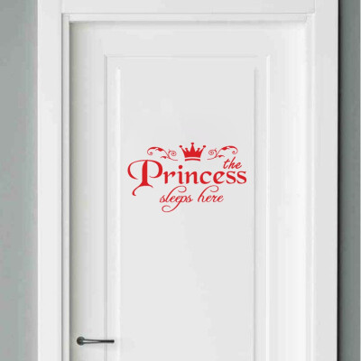 

Gobestart Princess Home Decor Wall Sticker Decal Bedroom Door Vinyl Art Mural