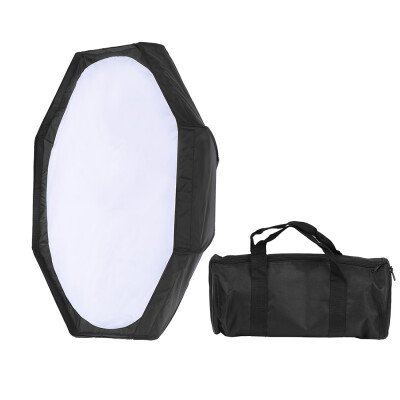 

8 Pole 80cm315" SilverBlack Foldable Collapsible Beauty Dish Octagon Softbox Flash Reflector Diffuser w Soft Cloth for Bowens