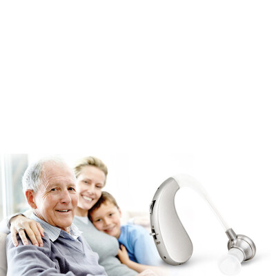 

Mini Size Ear Back Type Hearing Aid Wireless Ear Sound Amplifier 2 Modes Adjustable