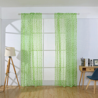 

Toponeto 1 PCS Pure Color Tulle Door Window Curtain Drape Panel Sheer Scarf Valances