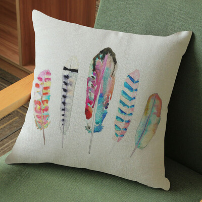 

Siaonvr Feather Sofa Bed Home Decoration Pillow Case Cushion Cover F