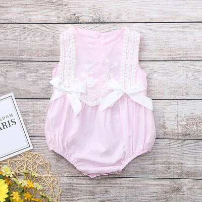 

Infant Baby Girl Kid Newborn Lace Bow Floral Romper Bodysuit Sunsuit Outfits
