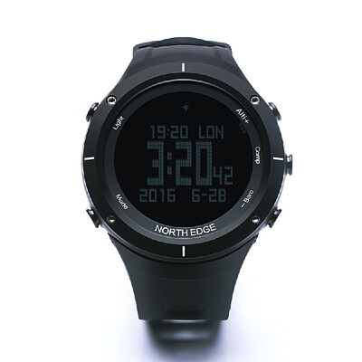 

Mens Digital Sport Heart Rate Monitor Watch Pedometer Calories Fitness Running Watch Weather Altimeter Barometer Thermometer Comp