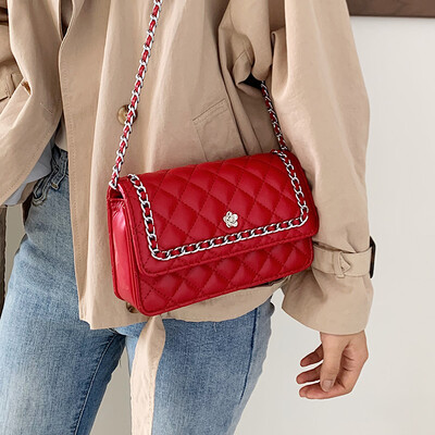 

Small fragrance rhombic chain bag female 2019 autumn new wave wild Messenger bag chic mini Korean version of the small bag