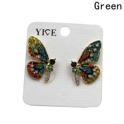 

Trend 1 Pair Fairy Sweet Fashion Retro Earrings Butterfly Diamond Stud Earrings Princess Earrings Woman