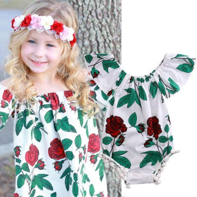 

0-24M Floral Newborn Infant Baby Girl Bodysuit Romper Jumpsuit Outfits Sunsuit Clothes