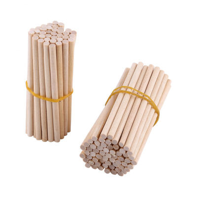 

Greensen 100pcs 80mm Round Wooden Sticks For DIY Wood Crafts Home Garden Decoration