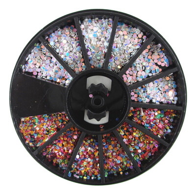 

Toponeto 3D Nail Art Rhinestones Glitters Acrylic Tips Decoration Manicure Wheel New Hot