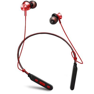 

Sports Magnetic Wireless Bluetooth Earphone Waterproof Metal Neck-Hook Type In-Ear Earbuds Headphone