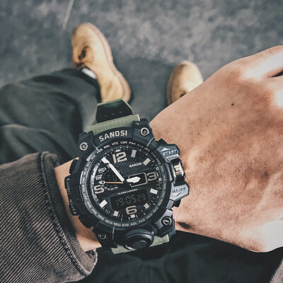 

New Mens Sports Watch Korean Edition Simple Leisure Atmospheric Individuality ins Electronic Watch