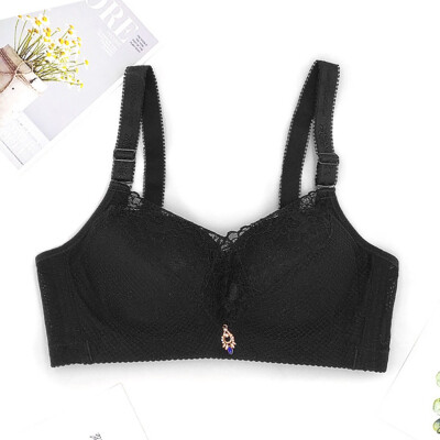 

New Fashion New Lace To Receive The Anti-sagging Without Rims Gathered Adjustable Bra