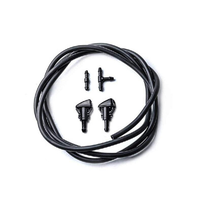 

Windshield Washer Nozzles Kit for Chrysler Dodge Jeep Ram 2 Meters Fluid Hose with 2 Pcs Connector 5303833AA