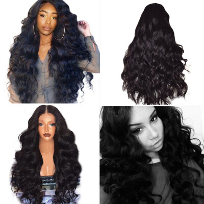 

Tailored Womens Fashion Wig Black Synthetic Hair Long Wigs Wave Curly Wig