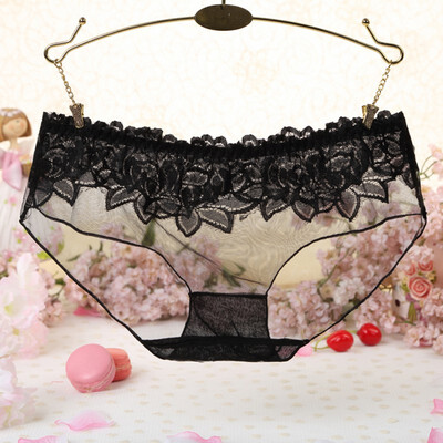 

Womens Sexy Lace Panties Seamless Breathable Panty Hollow Briefs Plus Size Girl Underwear New