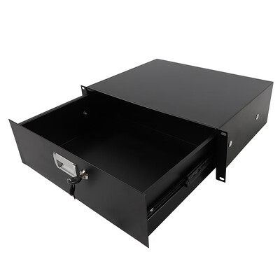 

Ktaxon 19" 3U Server Cabinet Case Rack Mount DJ Locking Lockable Deep Drawer with Key