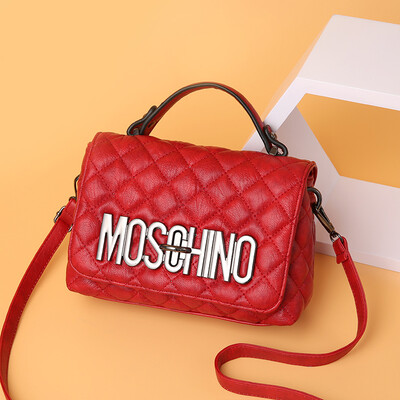 

Texture bag womens bag new Chaohan version of 100 rhomboid oblique satchel personality girl bag simple portable bag