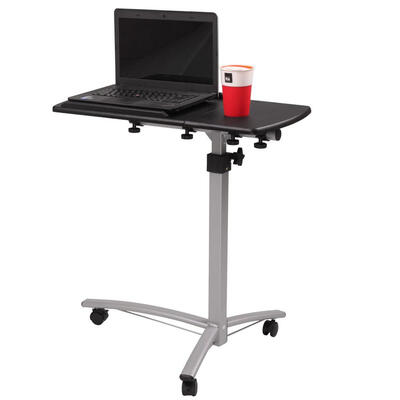 

Adjustable Rolling Table Desk Laptop Notebook Stand Tiltable Tabletop Desk Sofabed Side Table
