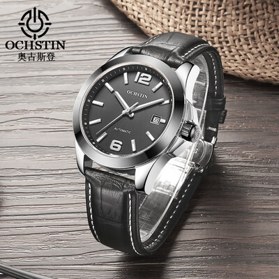 

Augustus OCHSTIN imported movement leather waterproof mens automatic mechanical watch mens watch