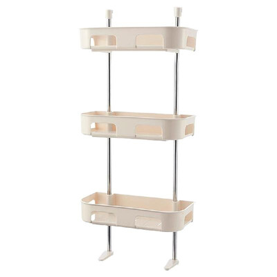 

Toilet Storage Rack Multi-Tiers Bathroom Shelf Adhesive Wall-mounted Storage Rack Over The Toilet Holder Basket Organizer No Drill