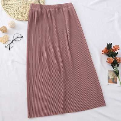 

Autumn Winter Skirt Women Stretchable Split Skirt Midi A-line Skirts Lady Sexy Korean Style Female Skirts