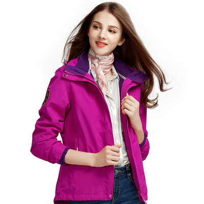 

Camel outdoor CAMEL Jackets men&women three-in-one two-piece waterproof windproof mountaineering clothing female A8W131155 Yan Zi