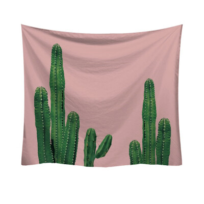 

Gobestart Fashion Tapestry Green Cactus Style Pattern Decorative Tapestry Home Decor