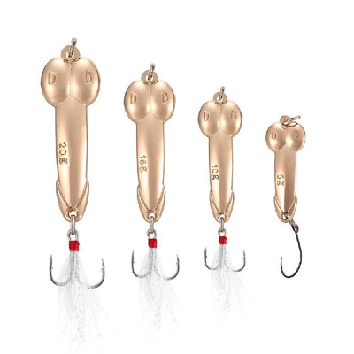 

4PcsTriple Hooks Spoon Lures 5g 10g 15g 20g Metal Fishing Lure with Reflective Feather Tail Carp Fishing Tackles