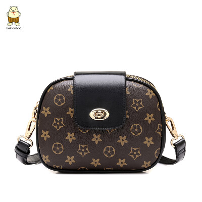 

New female bag woman 2019 new style slanted small round bag retro single shoulder small bag network celebrity texture
