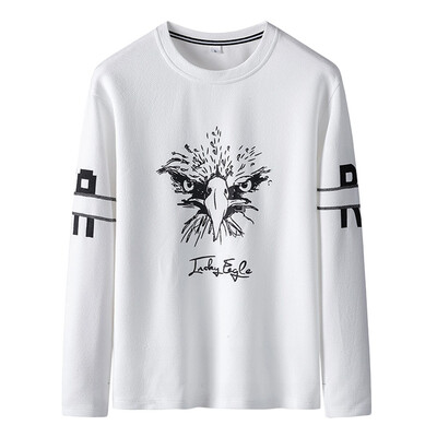 

Toponeto Mens New Fashion Autumn Winter Long Sleeved T-shirt Personality Printing Tops