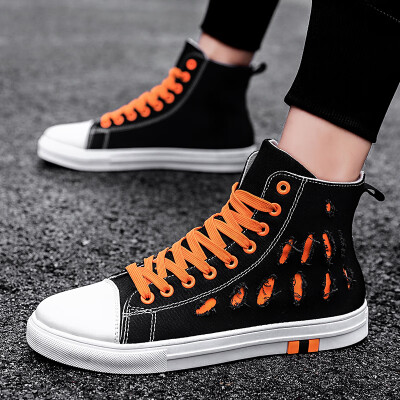 

Summer high-top canvas shoes Korean version of the trend of wild casual tide shoes net red breathable cloth shoes mens shoes
