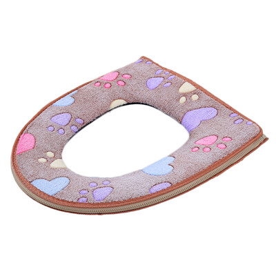 

Warmer Cute Cat Claw Toilet Seat Cover Pads With Zipper