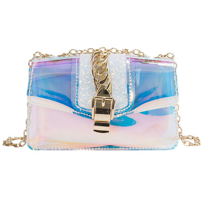 

Tailored Fashion Women Wild Chain Jelly Package Crossbody Messenger Shoulder Bag