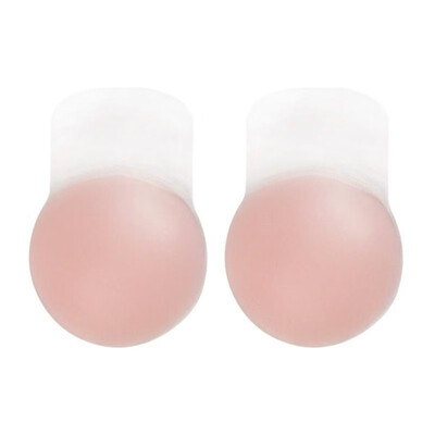 

1 Pair Women Reusable Self Adhesive Silicone Lift Up Bra Push Up Nipple Cover Bra Strapless Invisible Breast Petals for Party Dres