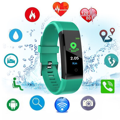 

115PLUS Color Smart Band Bracelet Sport Fitness Tracker 096in TFT Display Heart Rate Sleep Monitor Call Reminder Pedometer Wristb