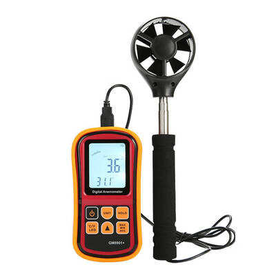 

Digital Anemometers USB Connection Wind Meter LCD Screen Backlit Display Air Speed Meters