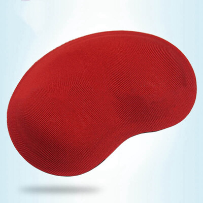 

Good Sale Heart-Shaped Comfort 3D Wrist Rest Silica Gel Hand Pillow Memory Cotton Mouse Pad For Office