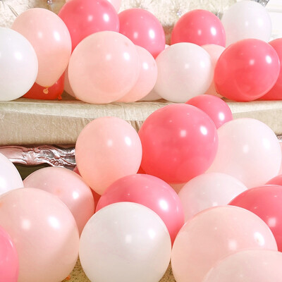 

Jinghui Si Chuang JH8027 wedding marriage proposal white goods props decoration matt thick balloon wedding wedding room layout balloons Macarons red 100 only