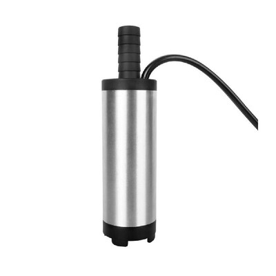 

DC 12V24V 38MM 10-15Lmin Aluminium Alloy Portable Auto Car Electric Submersible Pump Fuel Water Oil Barrel Pump Tool with 2 Alli