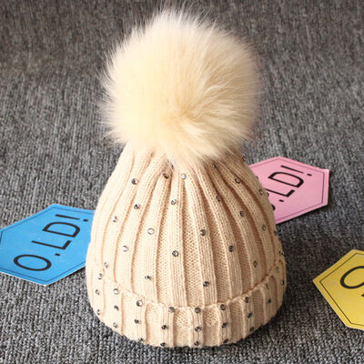 

Toddler Kids Girl&Boy Baby Infant Winter Warm Crochet Knit Hat Bobble Beanie Cap