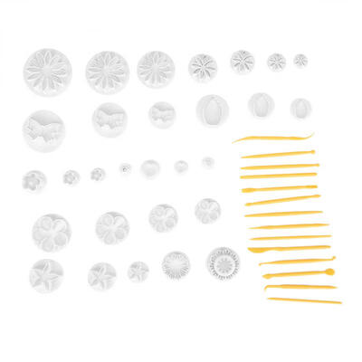 

Greensen 44pcsset Fondant Cake Decoration Cutters Cookies Cutter Molds DIY Pastry Baking Decor Tool